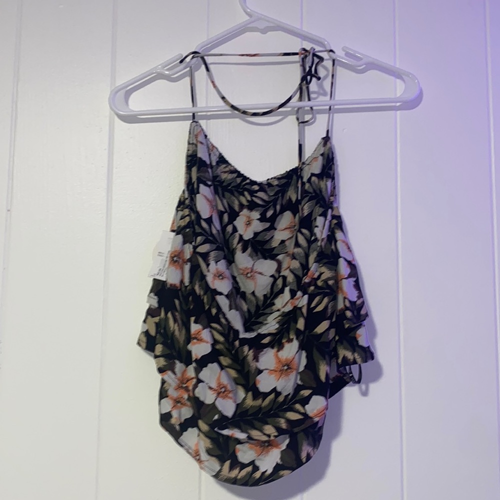 Volcom halter cami floral print size small - Picture 2 of 3